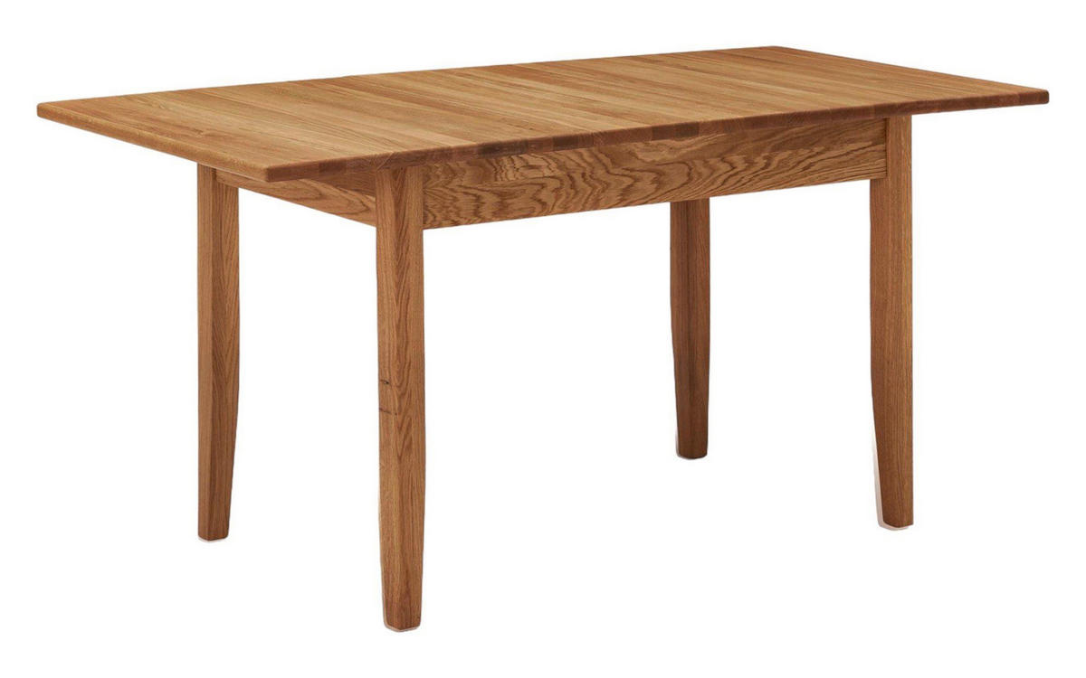 ESSTISCH Darla im modernen Landhausstil 120 x 75 x 76 Küchentisch Holz massiv Wildeiche geölt - Wildeiche, Holz (120/75/76cm) - 58aufmkessel
