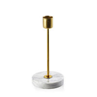 KERZENHALTER Cedric Gold 7/7/17 cm Metall - Goldfarben, Metall (7/17/7cm) - Mondex