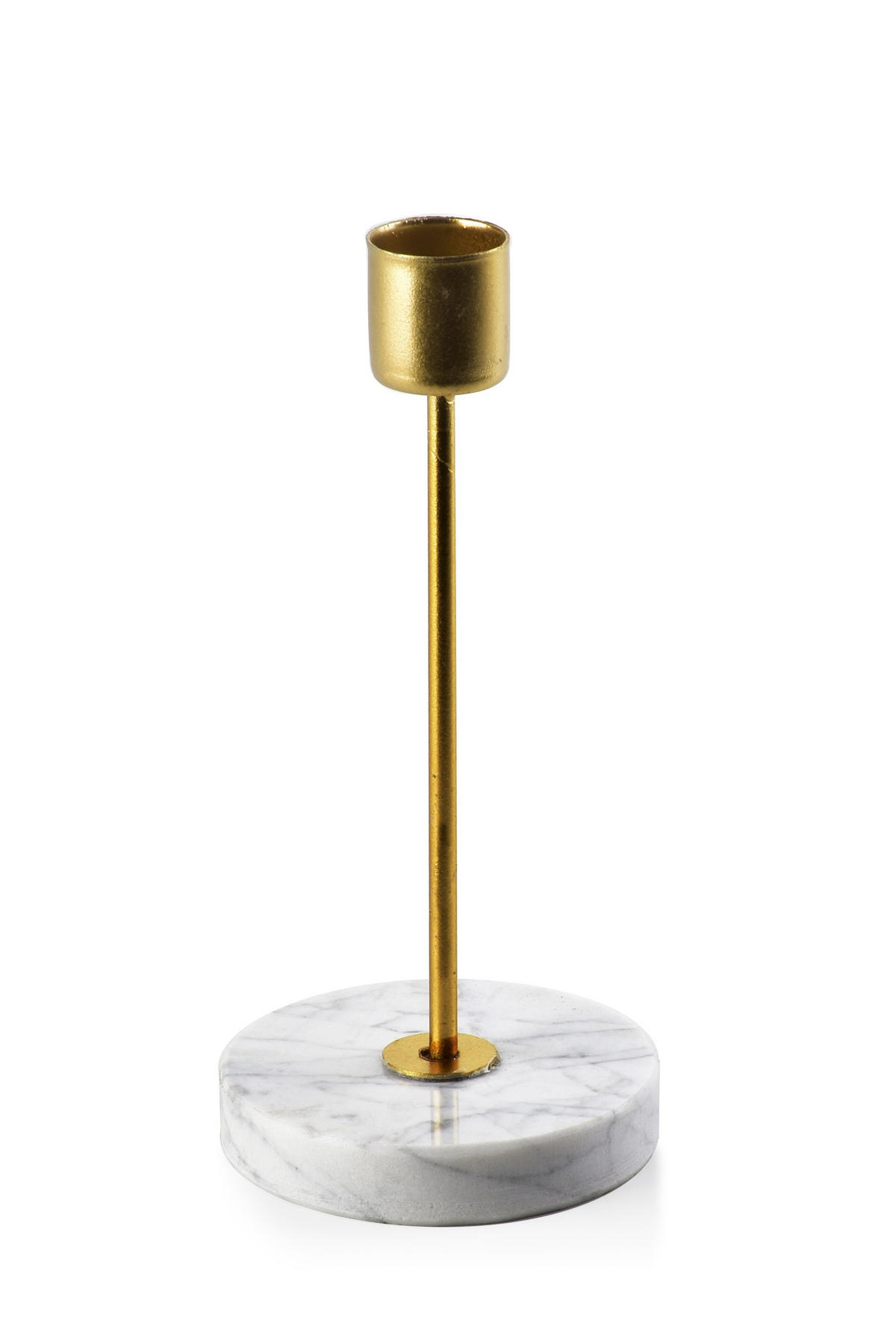 KERZENHALTER Cedric Gold 7/7/17 cm Metall - Goldfarben, Metall (7/17/7cm) - Mondex