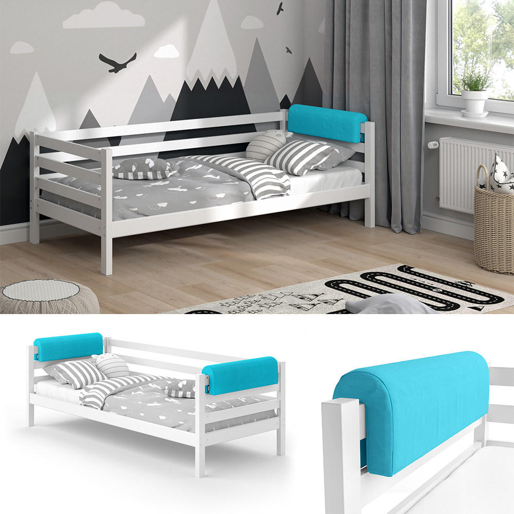 BETTUMRANDUNG Türkis 70 x 20 cm - Türkis, Textil (70/20/14cm) - VitaliSpa