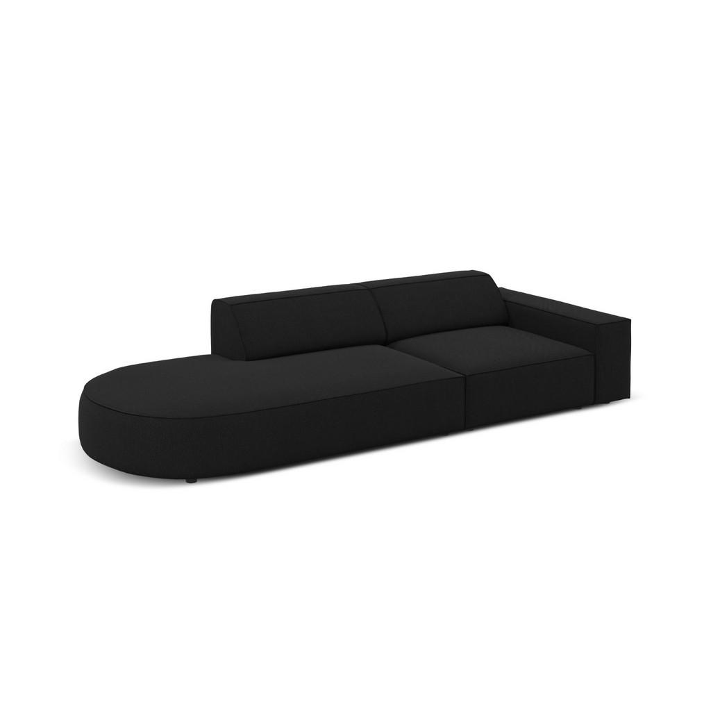Thumbnail - Micadoni Linkes-Sofa, Schwarz, Textil, 3-Sitzer, 102x70x262 cm, Hergestellt in Europa, Wohnzimmer, Sofas & Couches, Sofa...