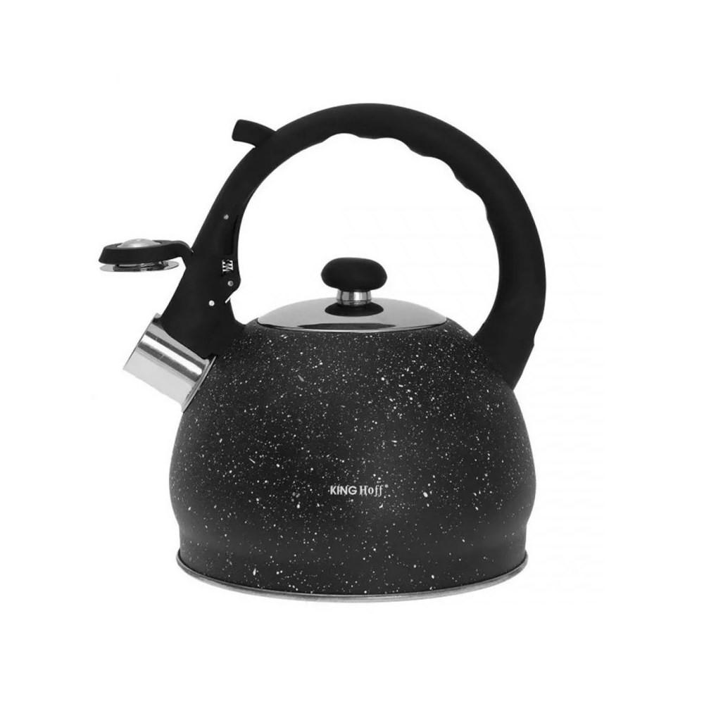 WASSERKESSEL Schwarz 22/20/22 cm KH1403 - Schwarz, Metall (22cm) - Kinghoff 