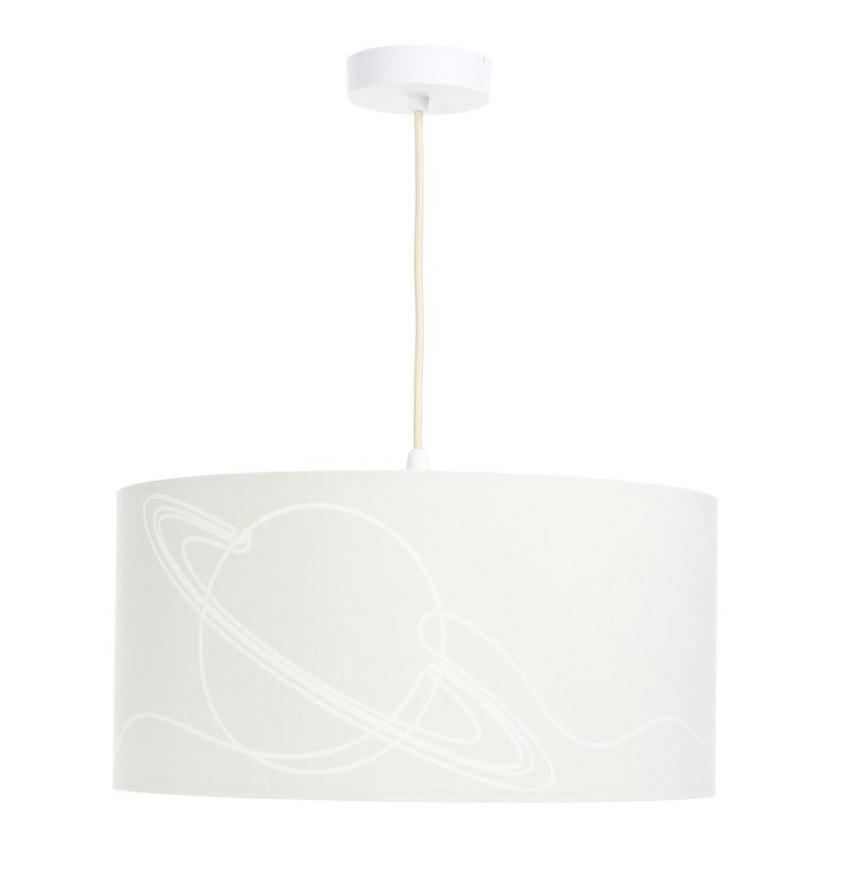 HÄNGELEUCHTE Weiß 40/90 cm - Beige/Weiß, Kunststoff (20/0.4/90cm) - ONZENO