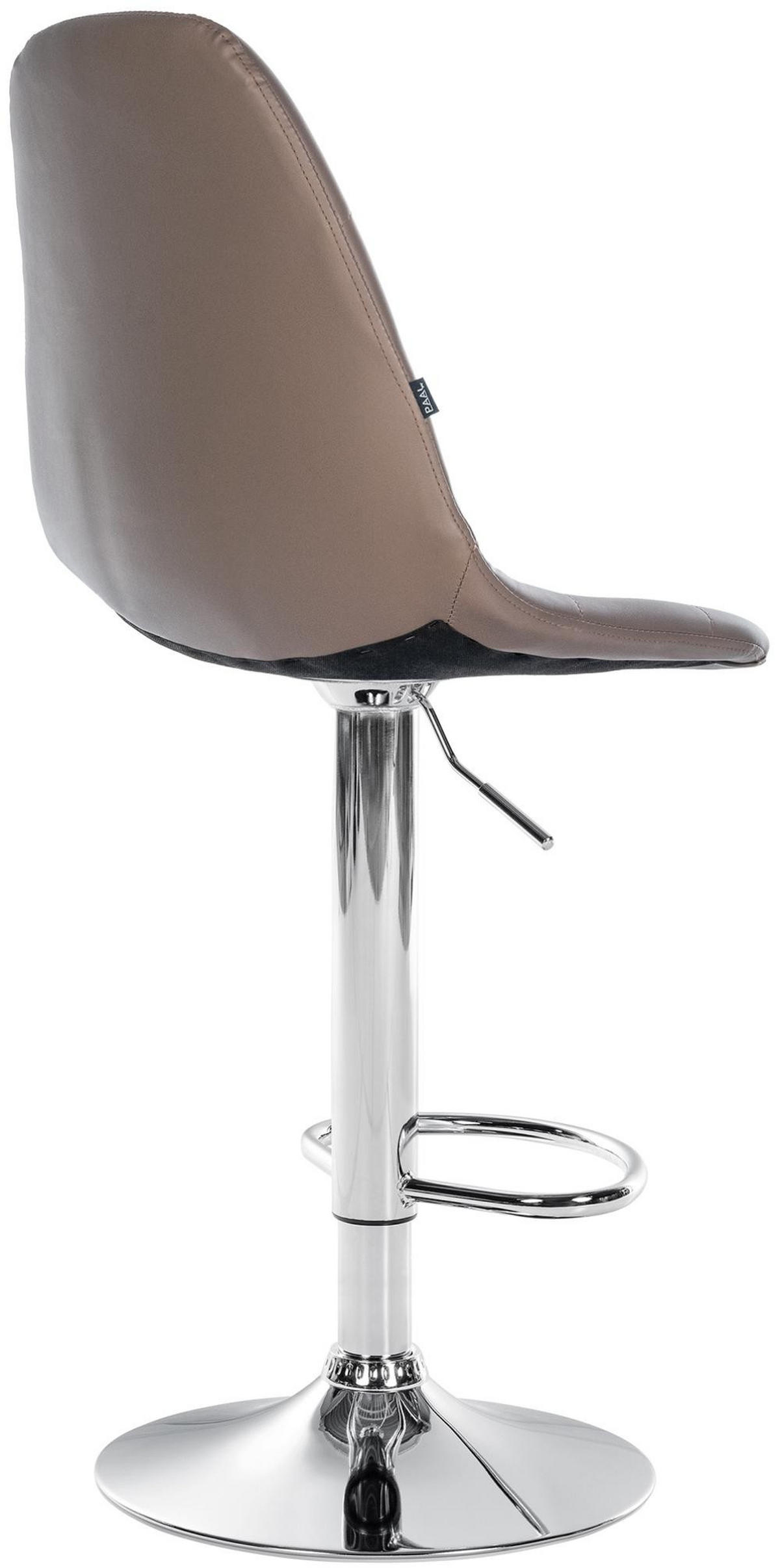 BARHOCKER Metall braun - Braun, Textil/Metall (47/58/56cm) - CLP