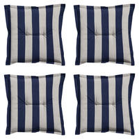 SITZKISSEN Amora - Blau - 50/50/7 cm - 4er-Set - Blau, Textil (50/7/50cm) - Madison