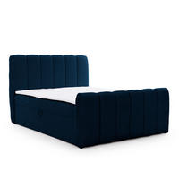 BOXBETT mit Topper und Stauraum 120x200 cm in Marineblau - Blau, Textil (120/200cm) - Home Collective
