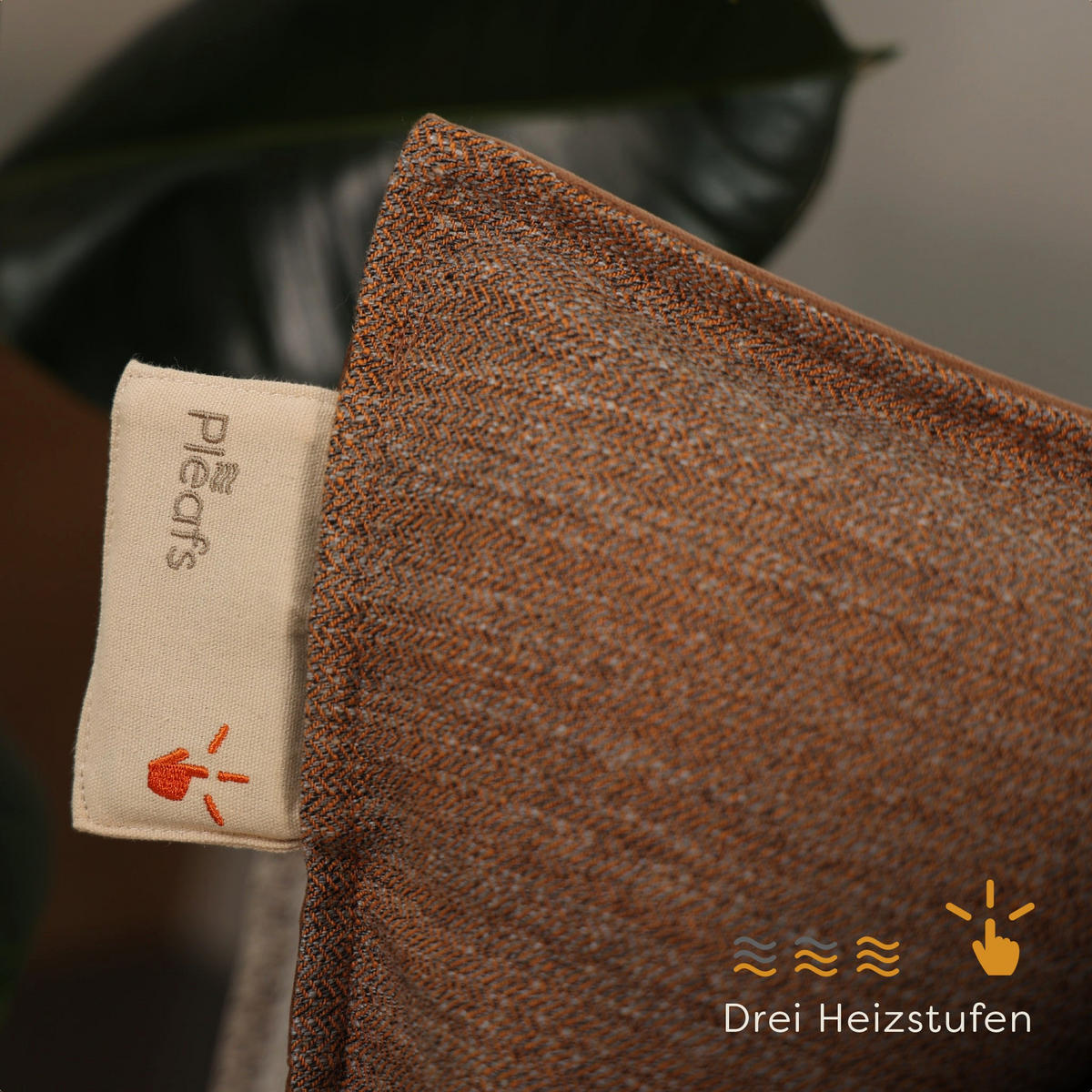 HEIZKISSEN Boho 45x45cm Spiced Cider - Dunkelrot, Textil (45/45cm) - Pleafs