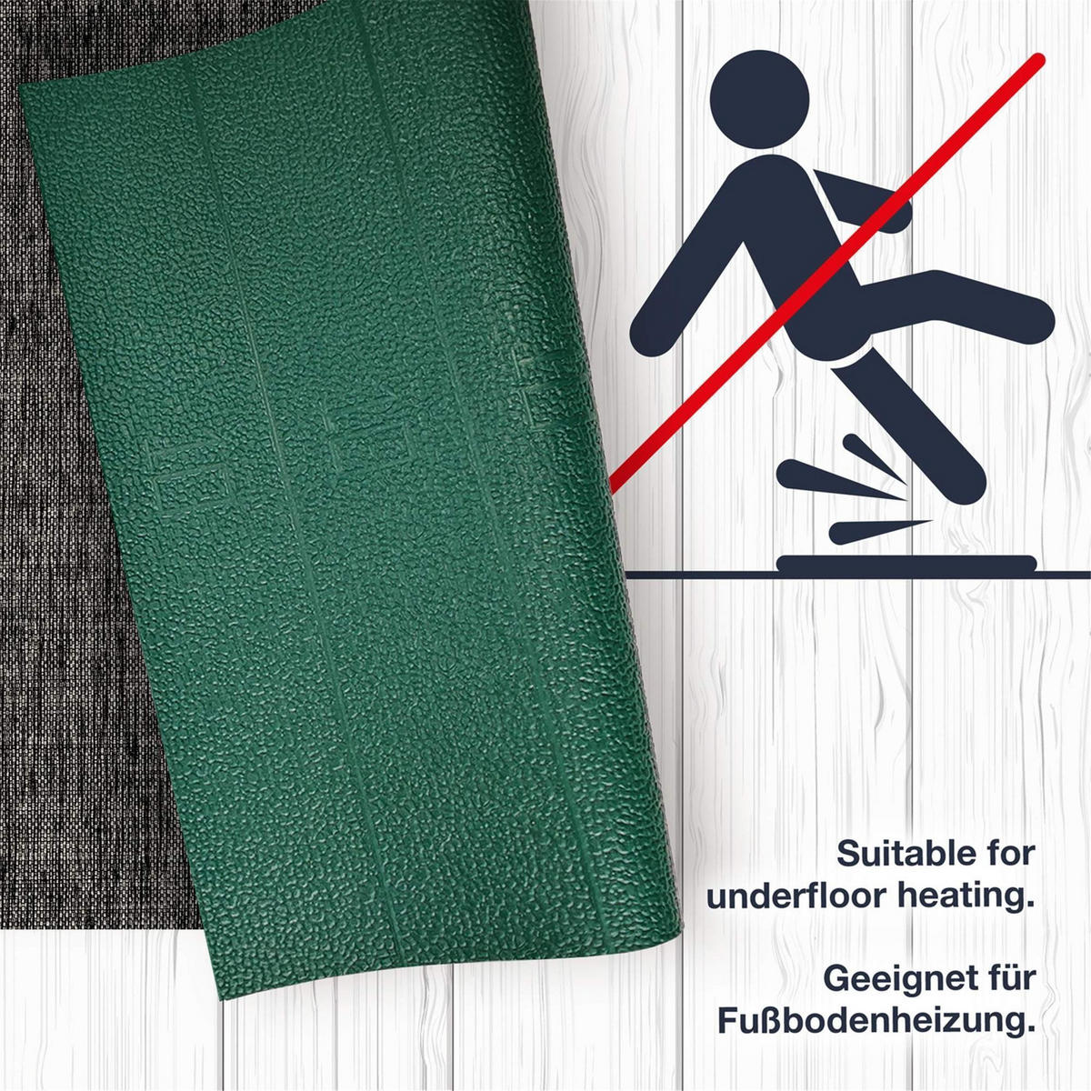 KÜCHENLÄUFER PATCH - Anthrazit, Textil (50/100cm) - WohnDirect