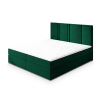 BOXBETT LARIO 160x200 cm mit Matratze und Topper - Grün - Grün, Holz (160/200cm) - MASSENO