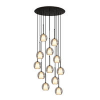 GALERIELEUCHTE Belluna 12-flammig Klar Ø 14cm - Klar, Glas (14/14/35cm) - s.luce