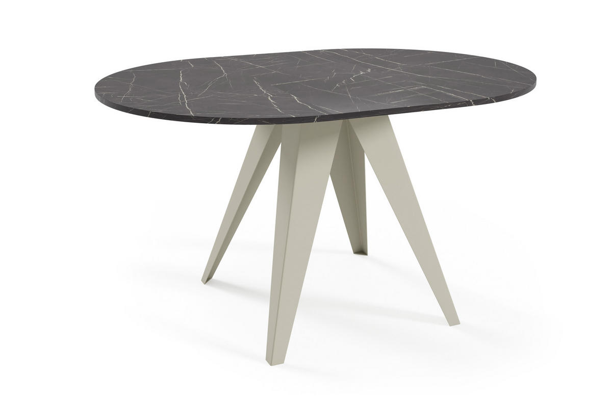 ESSTISCH Gerda - Kaschmir/Beige, Holzwerkstoff/Metall (90/90/76cm) - Meblini