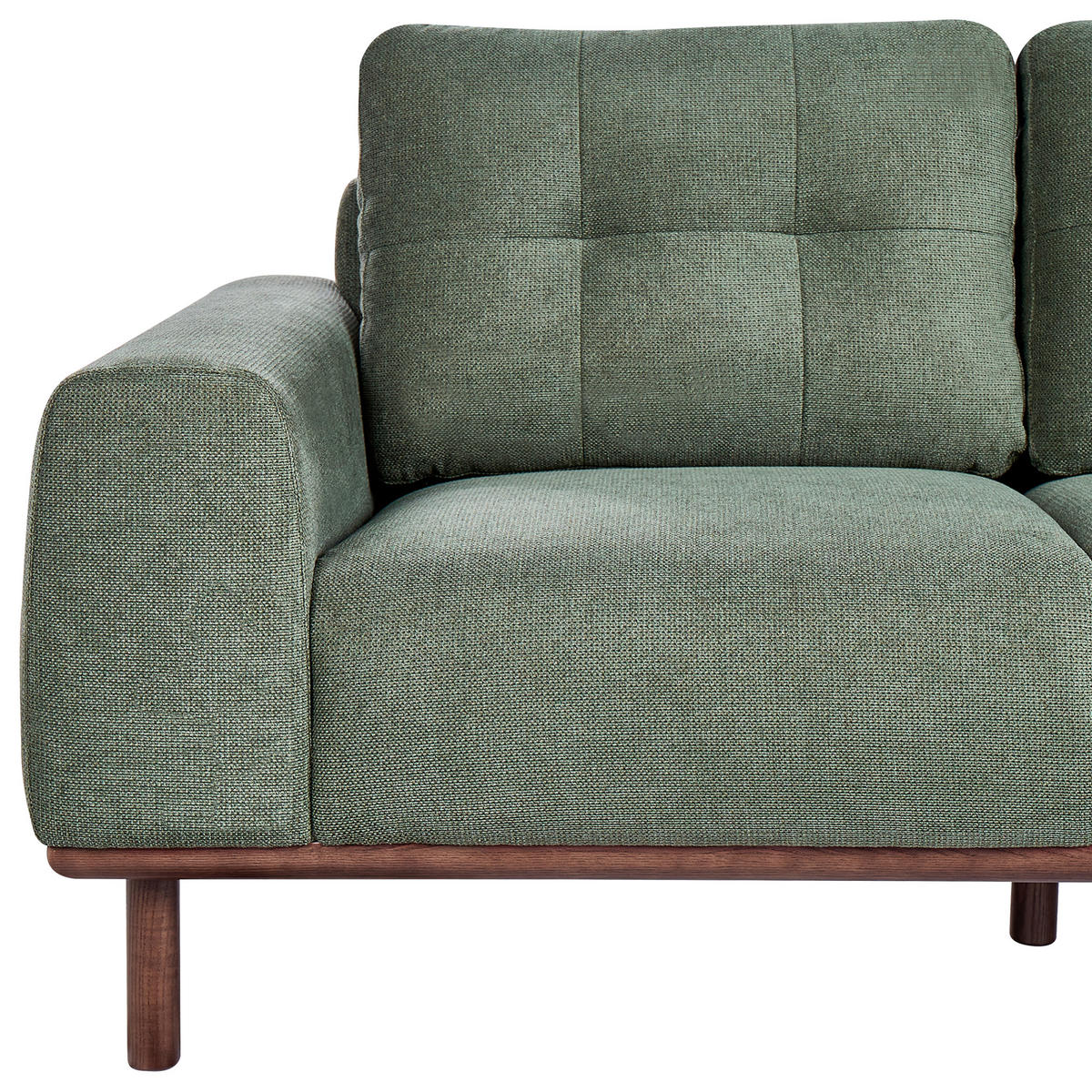2-SITZER-SOFA Stoff Grün Laurila - Grün, Textil (170/71/92cm) - Beliani