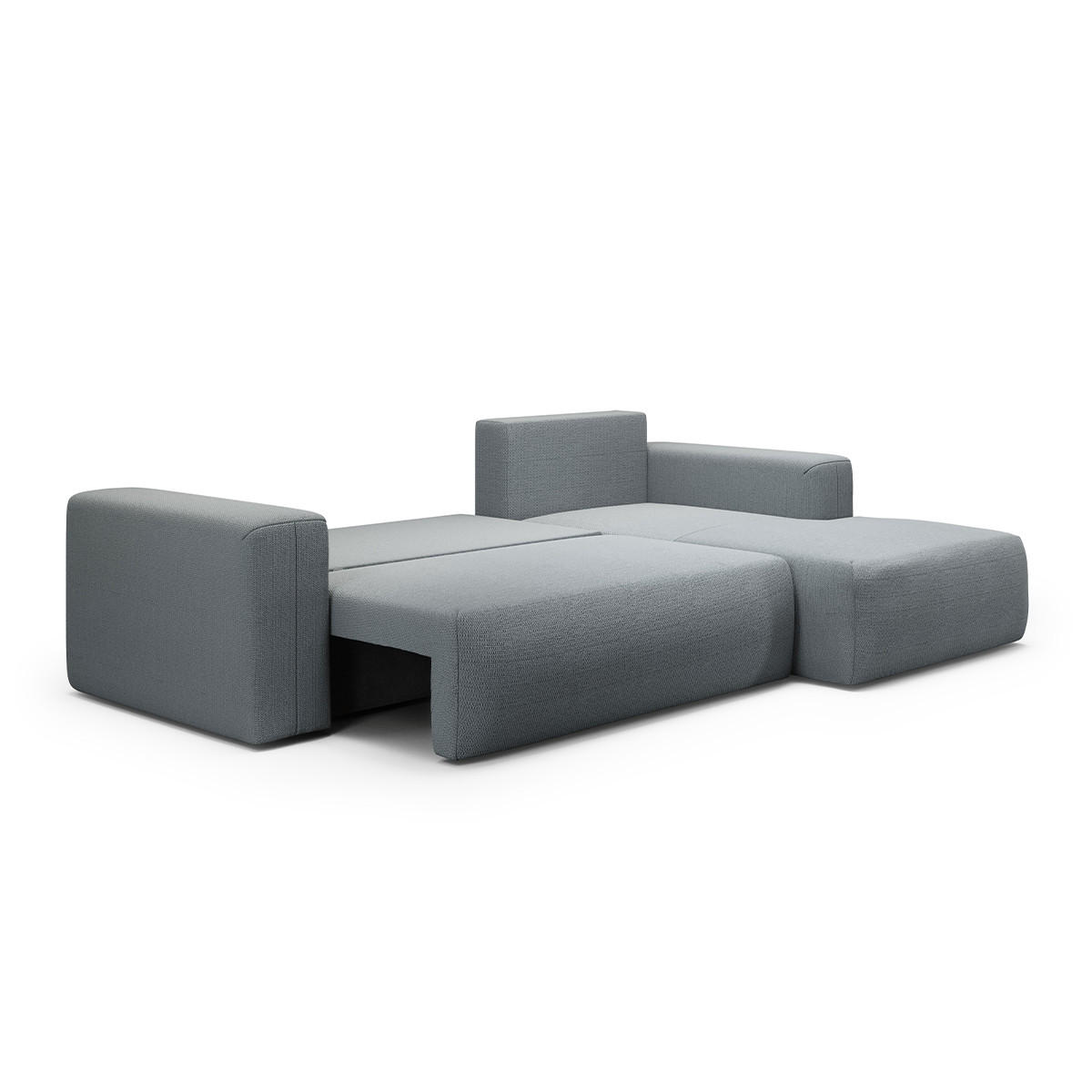 ECKSOFA Bliss 3 Sitzplätze Grau - Grau, Holz (268/163cm) - Petits-meubles
