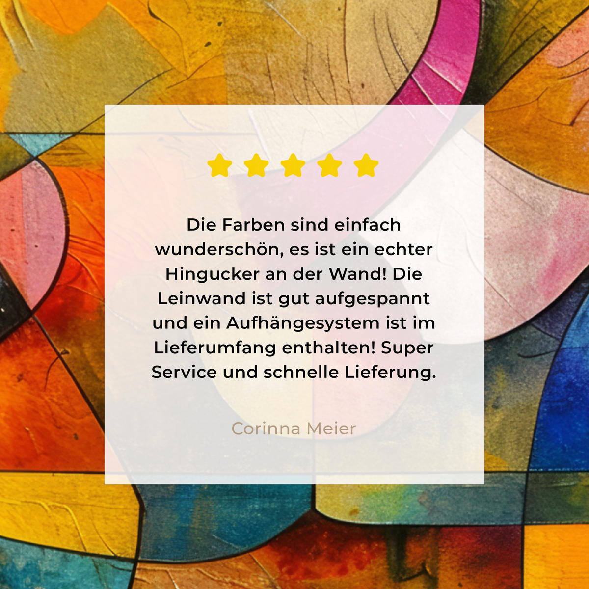 LEINWANDBILD Kunst - Abstrakt - Modern Deko Groß 90x90 cm - Gelb, Textil (90/90cm) - MuchoWow