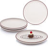 DESSERTELLER BOMBAY IVORY - 4 teilig aus Steingut - Creme, Stein (27cm) - Sänger