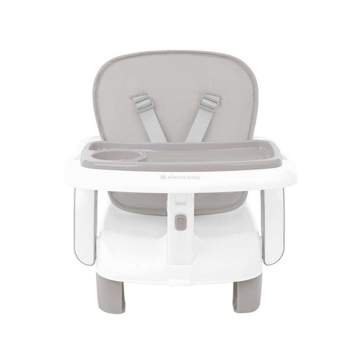KINDERSTUHL Chewy grau Doppeltablett, Sicherheitsgurt, faltbar - Grau, Kunststoff (39/38/25cm) - Kikka boo