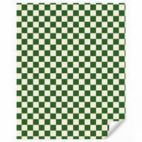 KINDERTAPETE - Schachbrett - Muster - Grün - 180x220 cm - Grün, Papier (180/220cm) - OnlyWow