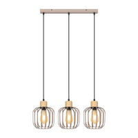 PENDELLEUCHTE Grythvin 62/18/145 cm - Grau, Holz/Metall (62/18/145cm) - ZMH