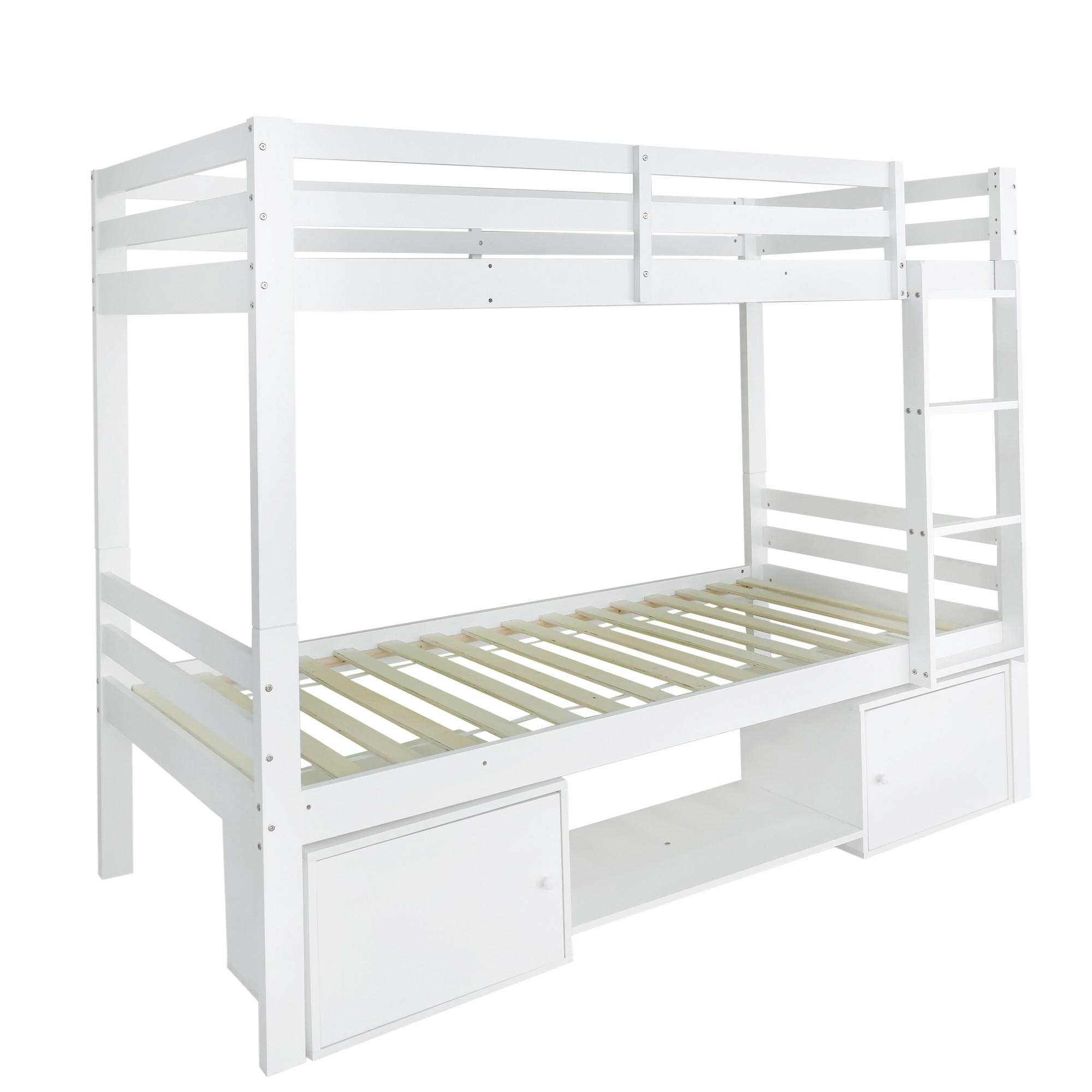 ETAGENBETT für Kinder Weiß - Weiß, Holz (90/200cm) - ComfortXL