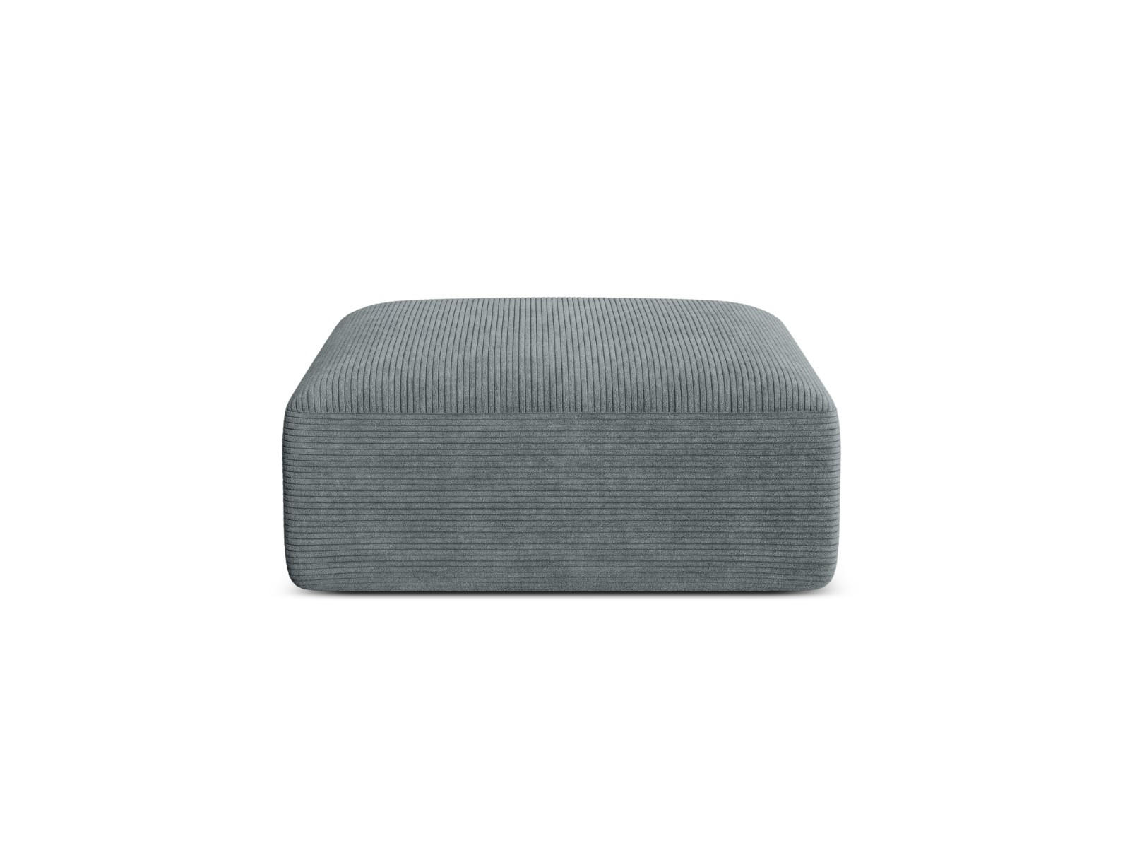 POUF Campi aus Cord dunkelgrau - Dunkelgrau, Textil (90/40/90cm) - Cosmopolitan Design