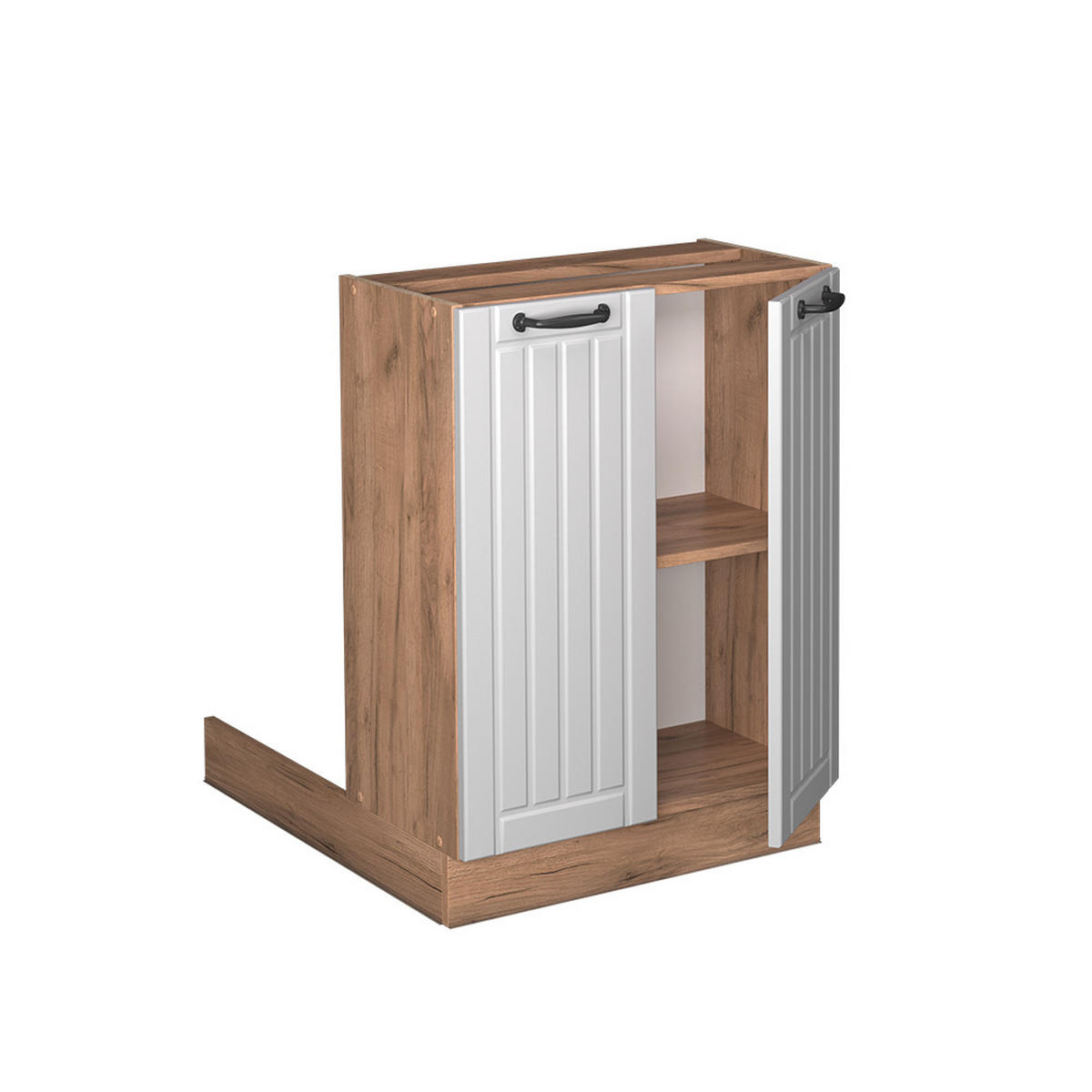 KUCHYŇSKÝ OSTROV Fame-Line Bílý venkovský dům - bílá/medově dubová, kompozitní dřevo (60/82/30cm) - Vicco