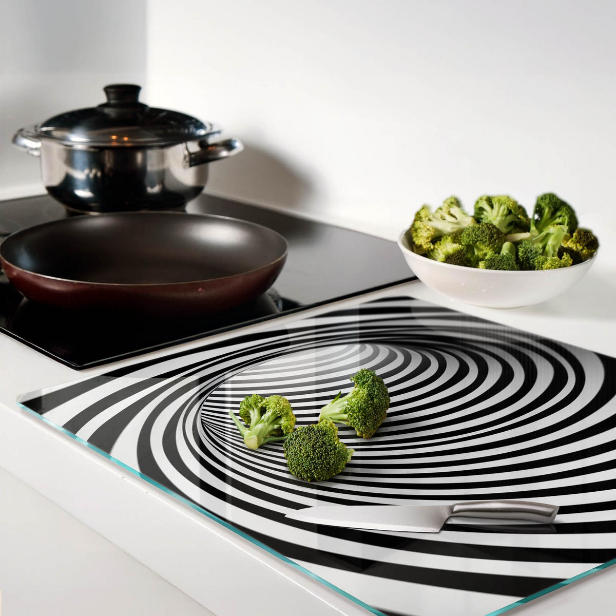 GLASPLATTE 60x52 cm 3D - Multicolor, Glas (60/0.4/52cm) - TULUP