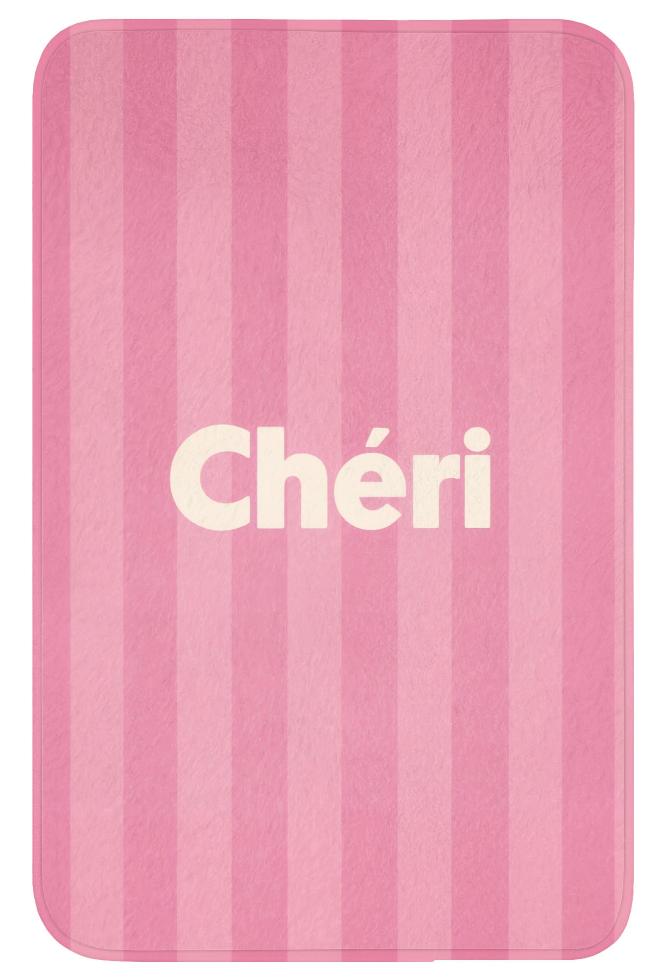 WC PŘEDLOŽKA Pruhované - růžové - Chéri 50x80 cm - růžová, textil/plast (50/1cm) - OnlyWow