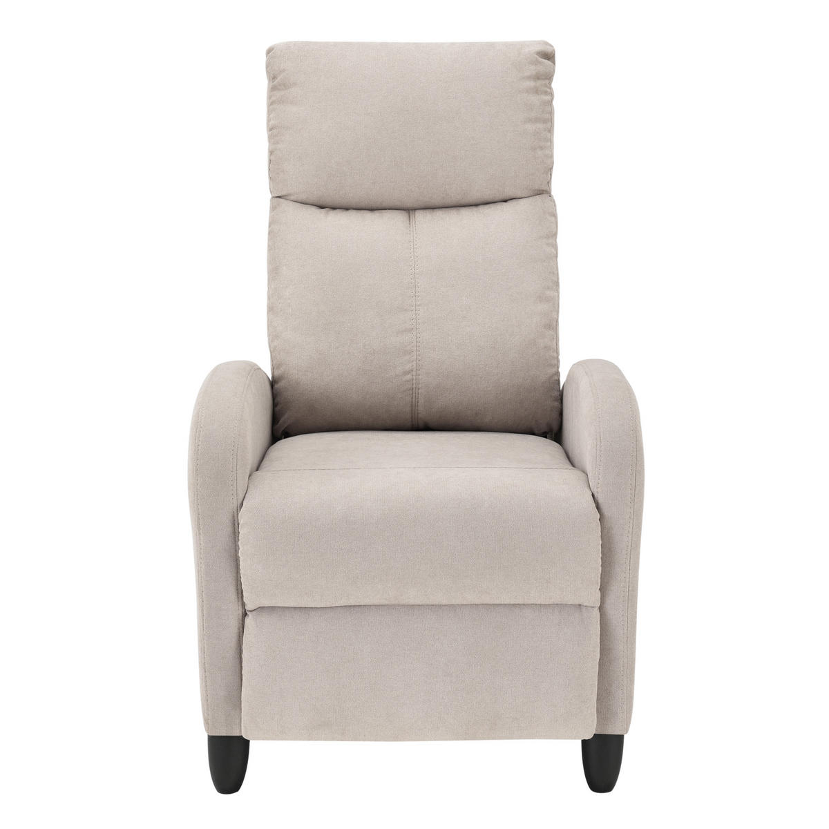 POLSTERSESSEL Bregenz Textil Braun - Braun, Textil (60/102/92cm) - [en.casa]