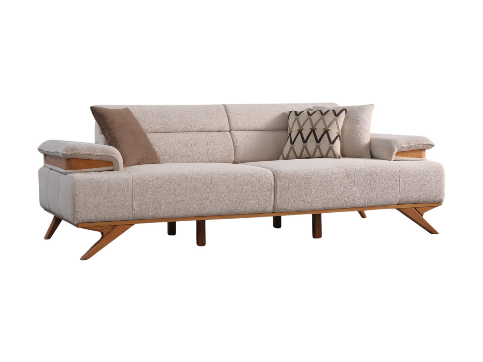 XXXLutz 3-Sitzer Beige 235x85x103 cm