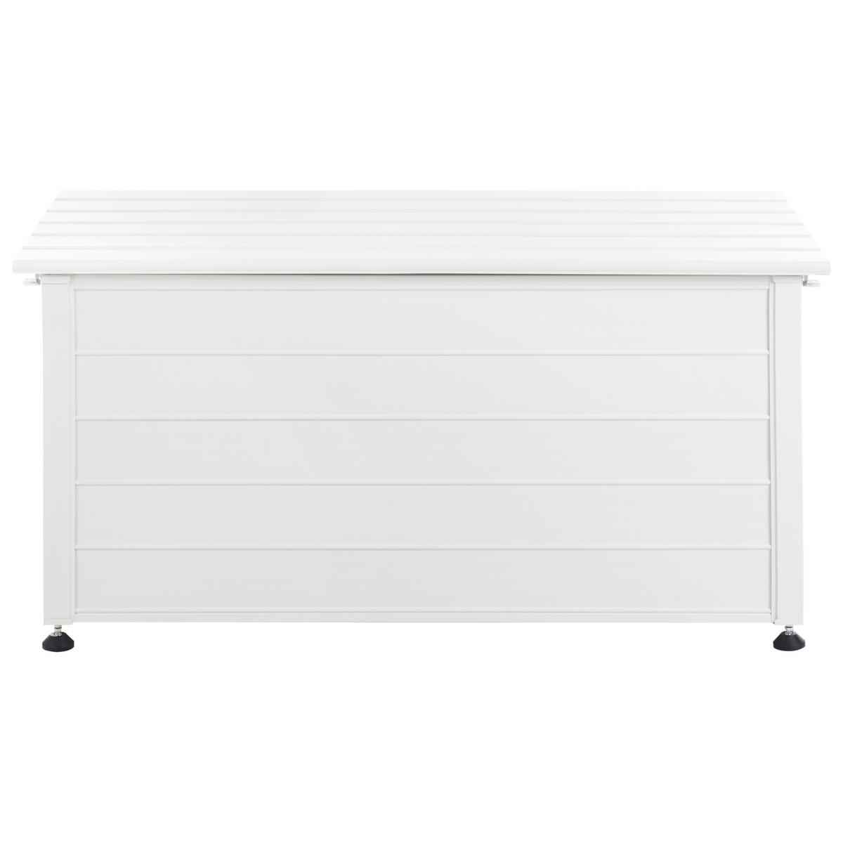 AUFBEWAHRUNGSBOX Weiß Campalto - Weiß, Metall (123/60/60cm) - Beliani
