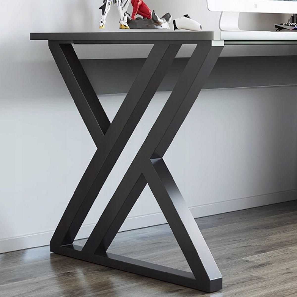 SCHREIBTISCH, schwarz 120x75x60cm - Schwarz, Holzwerkstoff (60/120/75cm)