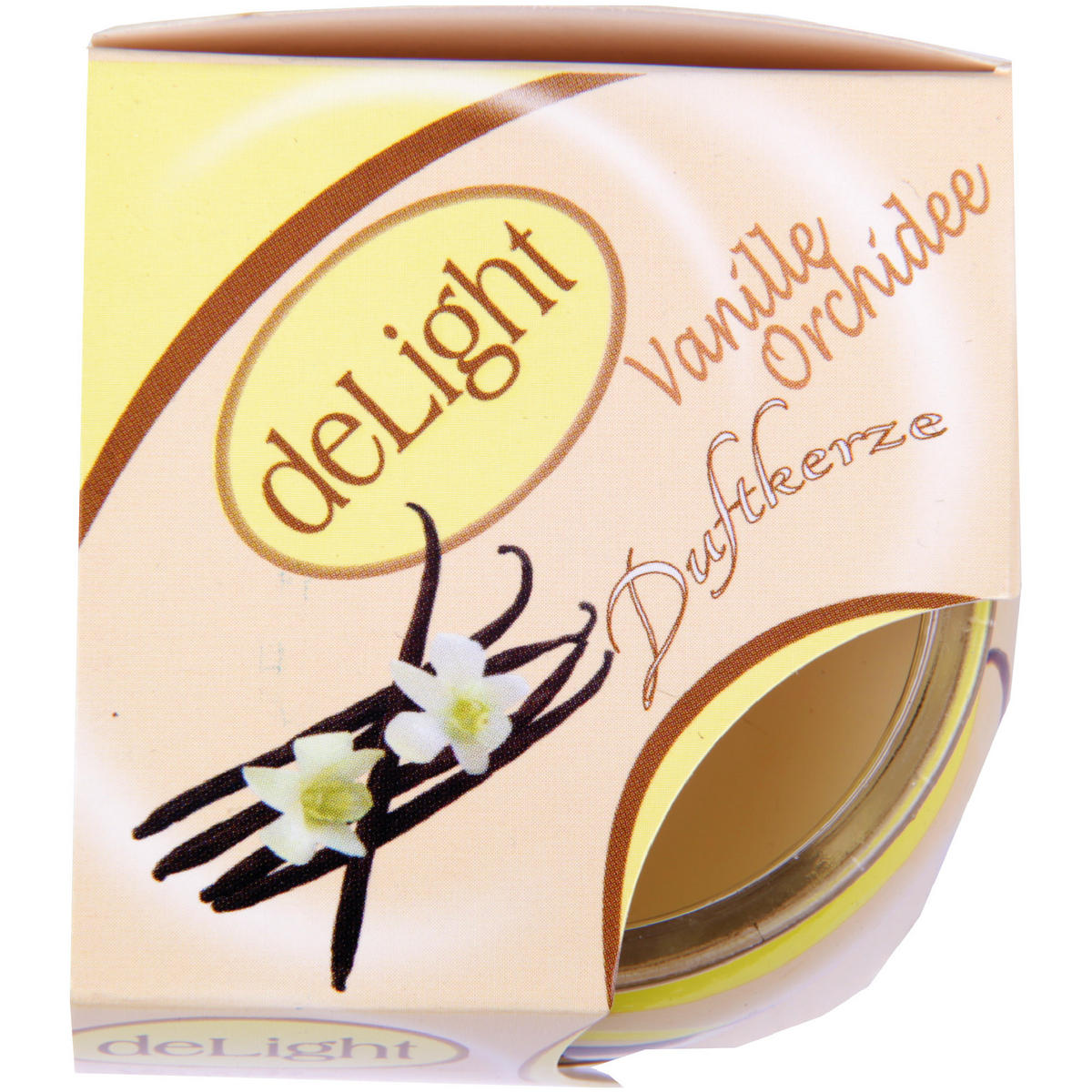DUFTKERZE "Motiv" Kerze Raumduft Vanille - Beige, Naturmaterialien (7/6cm)