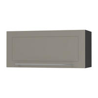 KLAPPHÄNGESCHRANK Kvantum W4B/80-AV Beige Matt / Schwarz Matt 80 / 32,5 / 36cm - Beige/Schwarz, Holz/Holzwerkstoff (80/36/32.5cm) - Feldmann-Wohnen