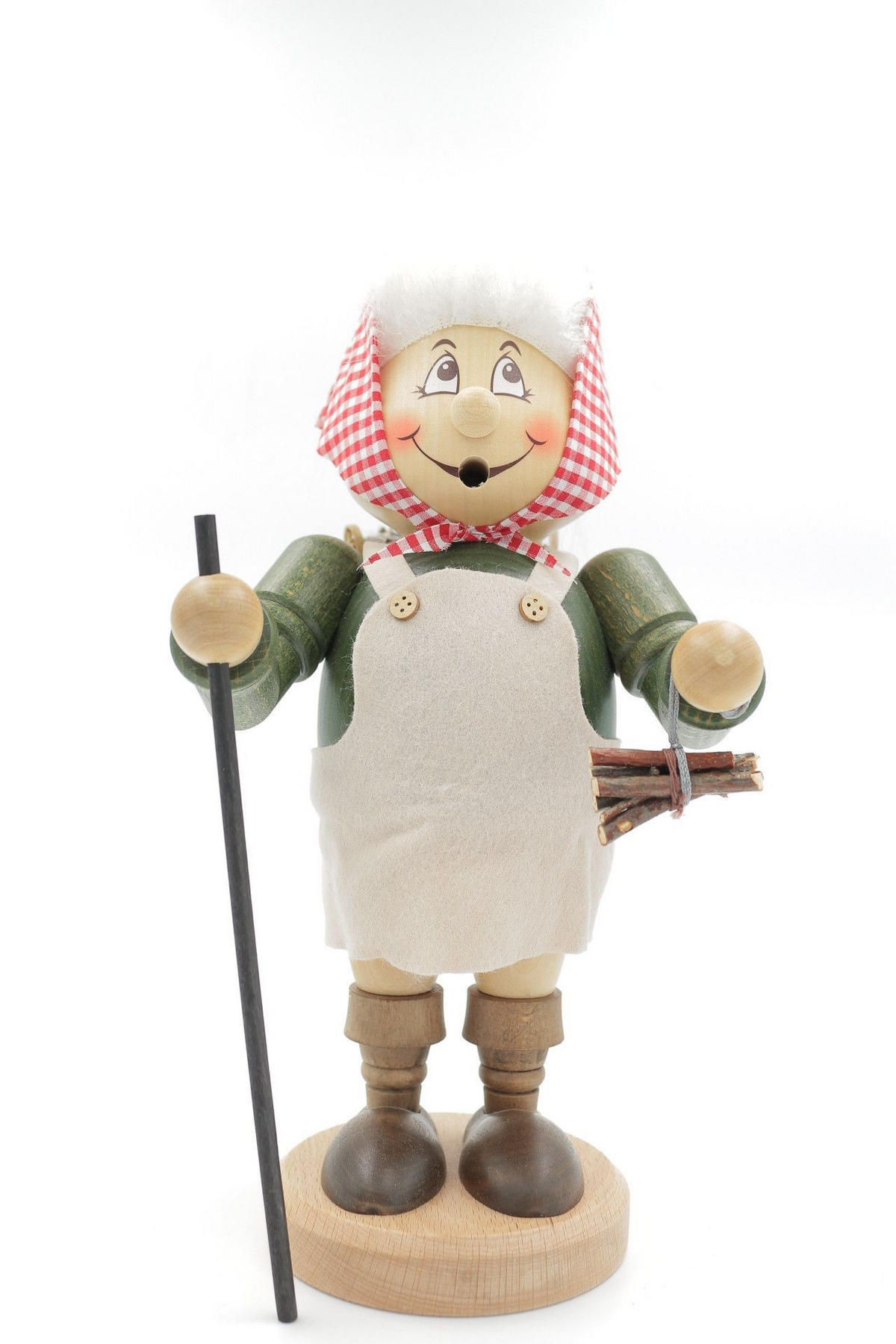 RAUCHFIGUR Wichtel Reisigfrau 32 cm - Multicolor, Holz (15/29/0.1cm)