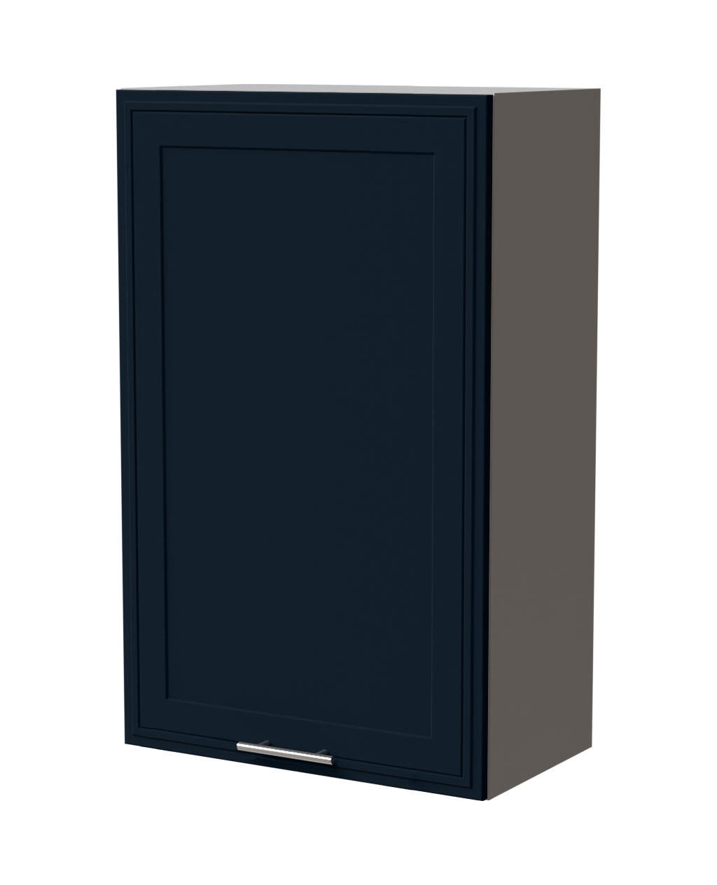 HÄNGESCHRANK Salo W4/60/1 Grau / Indigo Matt 60 / 32,5 / 96cm - Dunkelblau/Grau, Holz/Holzwerkstoff (60/96/32.5cm) - Feldmann-Wohnen