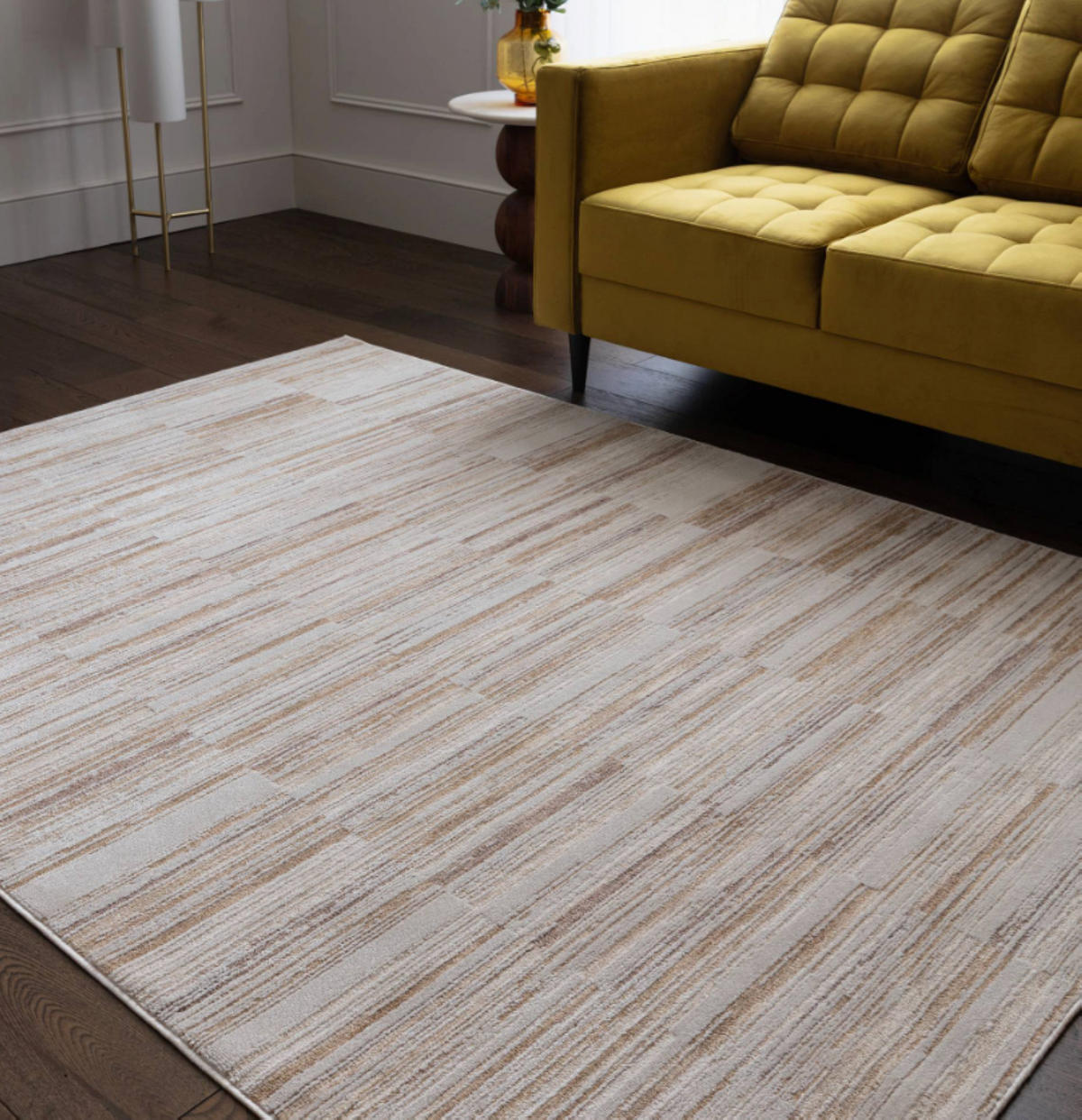 TEPPICH modern Flachgewebe PISO Beige 200 x 300 cm - Beige, Textil (200/300cm) - Novatrend