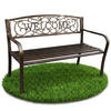 GARTENBANK IRYS Braun 127 x 86 x 62 cm - Braun, Metall (127/86/62cm) - Akord
