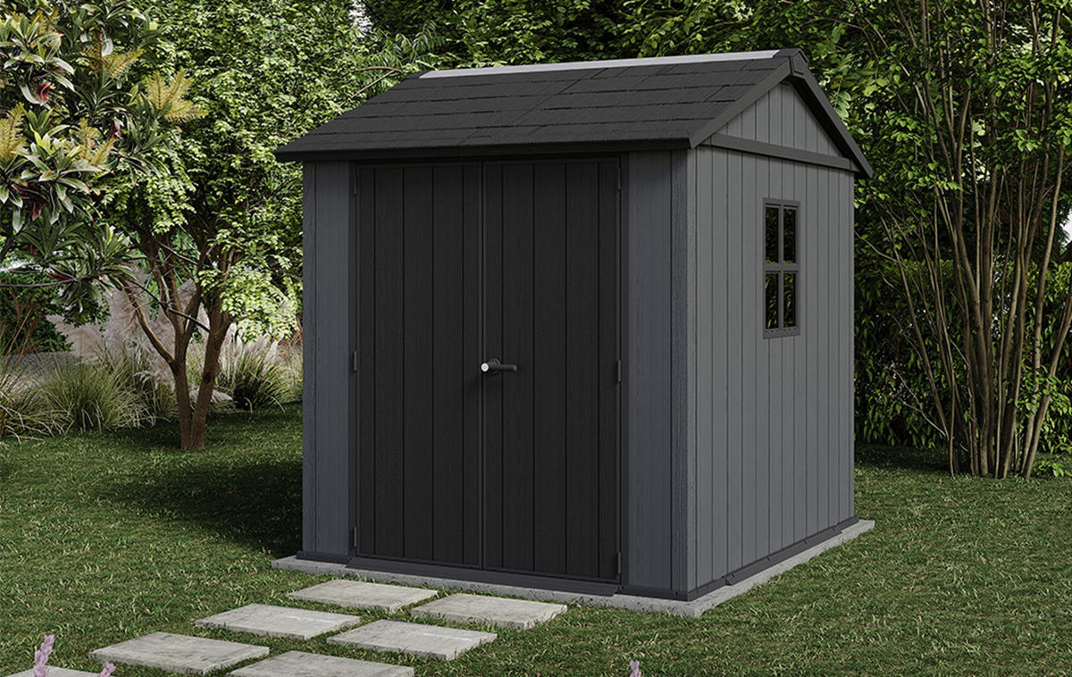 GARTENHAUS Newton - Grau, Kunststoff (223.8/246/230cm) - Keter