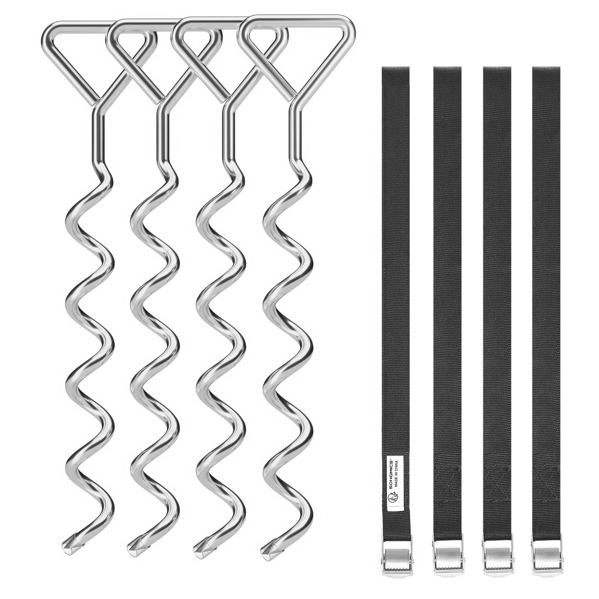 SPANNGURT Spring - Schwarz, Metall (40/1/2cm) - SONGMICS