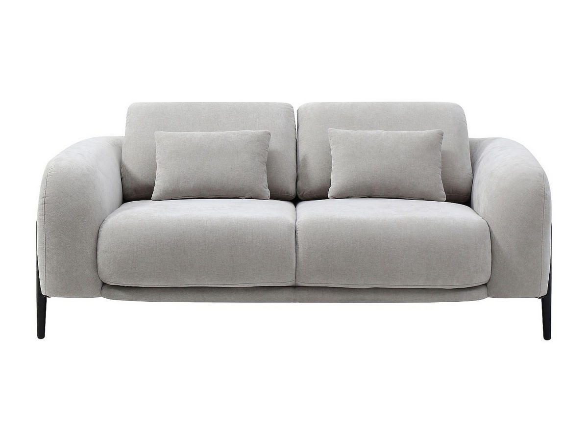 COUCHGARNITUR - 5 Personen - stoff - hellgrau Aravio - Hellgrau, Textil (170/100/102cm) - Vente-Unique