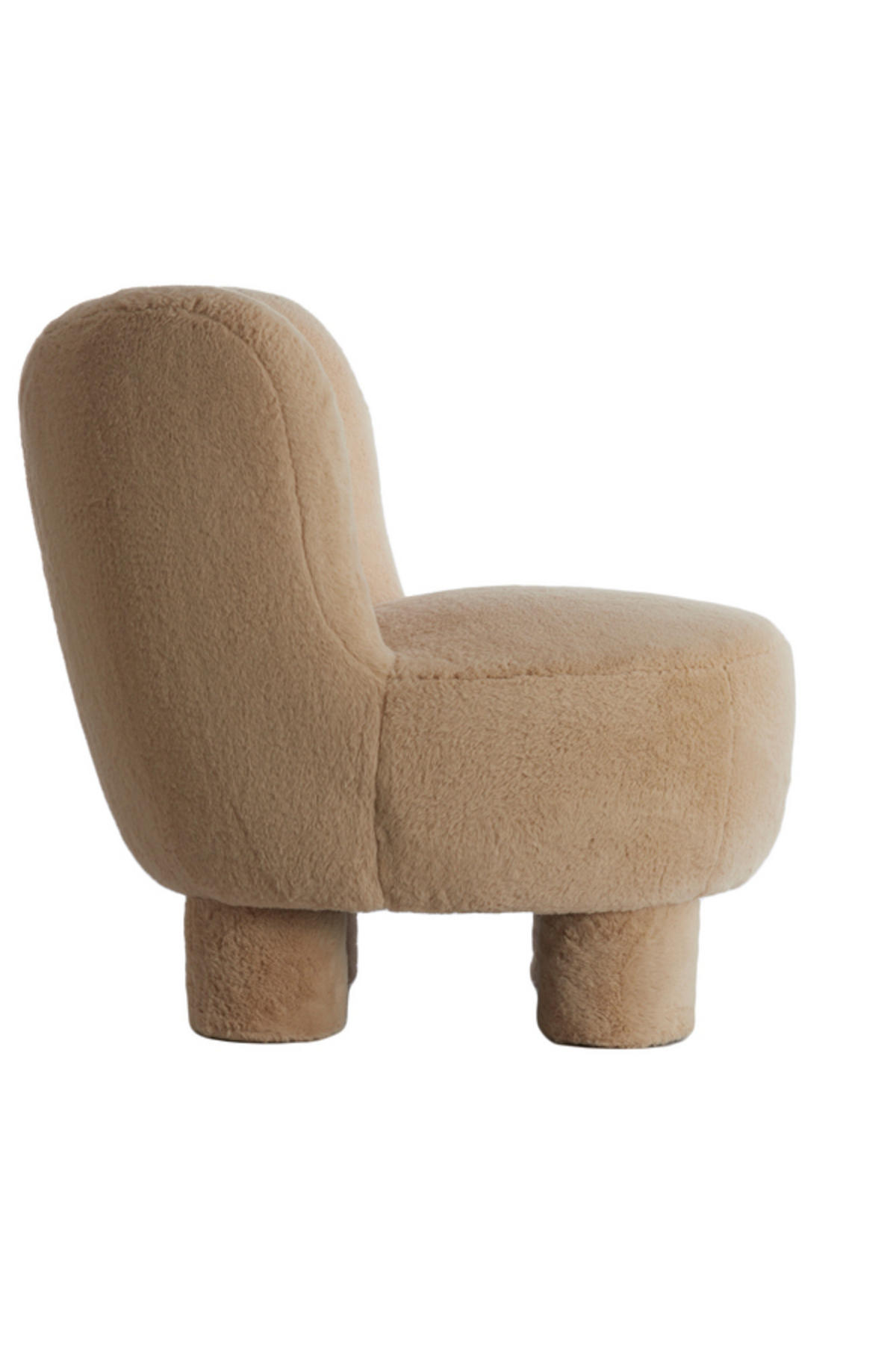 SESSEL Kamovu Braun Ø79/77 cm - Braun, Holz (76/77/79cm) - Light & Living