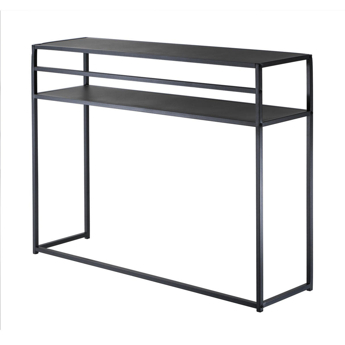 SVART metallkonsolbord, 112 cm långt - OLLI - Svart, Metall (34.5/28/81cm) - Calicosy