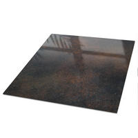 TISCHPLATTE 120x60 cm – Dunkle Textur - Braun, Glas (120/60/0.4cm) - Wallfluent