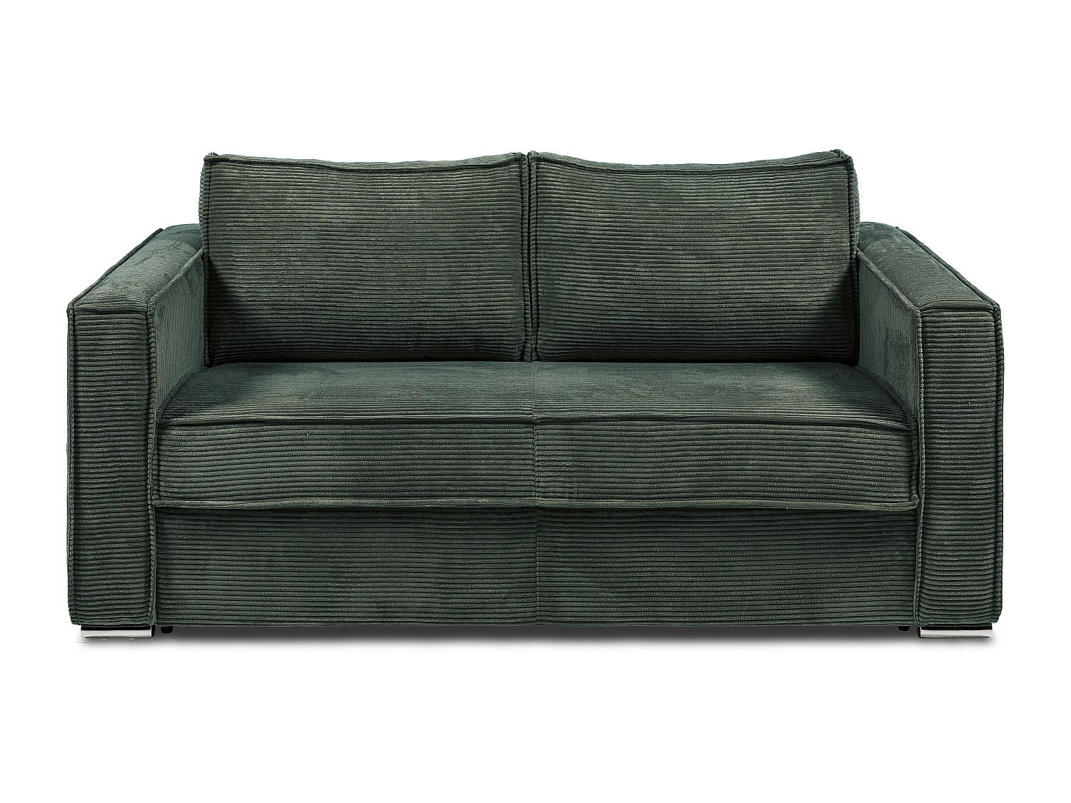 SCHLAFSOFA - 3 Personen - Samt, Stoff - Tannengrün - - Waldgrün, Textil (195/90/223cm) - Vente-Unique