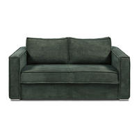 SCHLAFSOFA - 3 Personen - Samt, Stoff - Tannengrün - - Waldgrün, Textil (195/90/223cm) - Vente-Unique