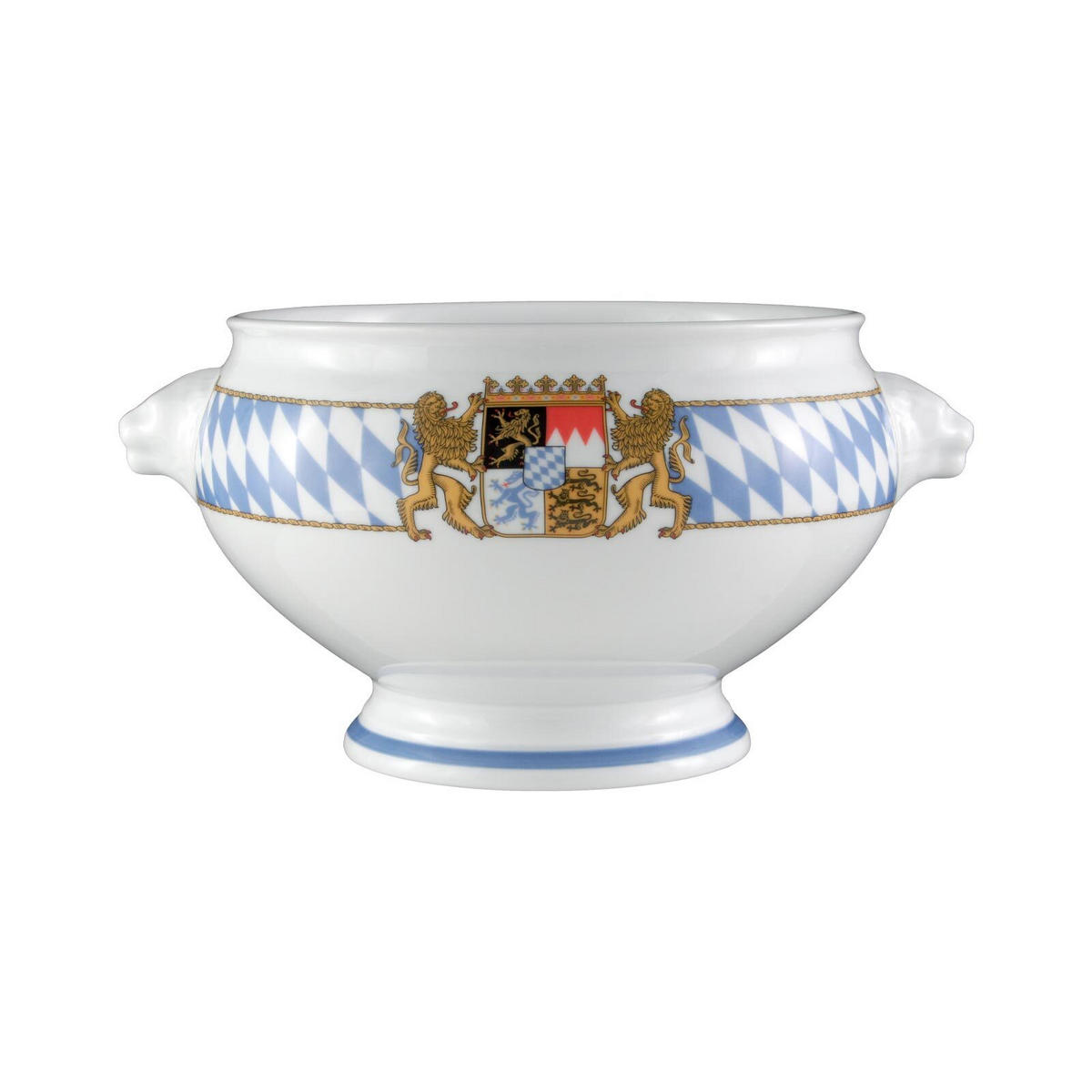 LÖWENKOPFTERRINE MIT DECKEL Compact Bayern bunt 3 l - Multicolor, Keramik (26.5cm) - Seltmann Weiden