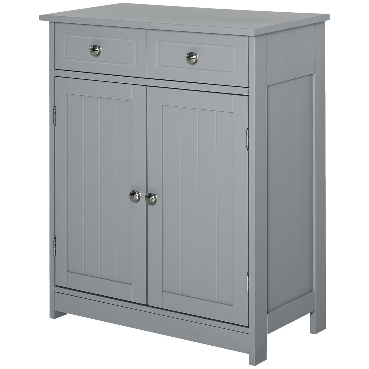 MIDISCHRANK DE-17299 mit 2 Schubladen & verstellbarem Regal Grau - Grau, Holzwerkstoff (30/75/60cm) - ComfortXL