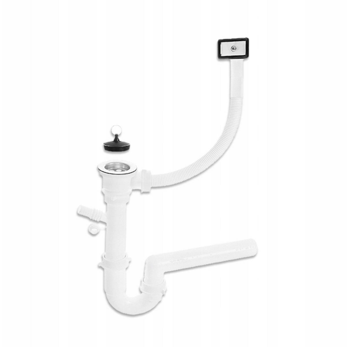 SPÜLUNTERSCHRANK 60cm mit Spüle + Armatur + Siphon Sonoma-Eiche - Sonoma Eiche, Holzwerkstoff (60/82/50cm) - Stamar