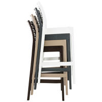 BARHOCKER 4er Set Argon schlamm - Naturfarben, Kunststoff/Textil (45/105/51cm) - TPFLiving