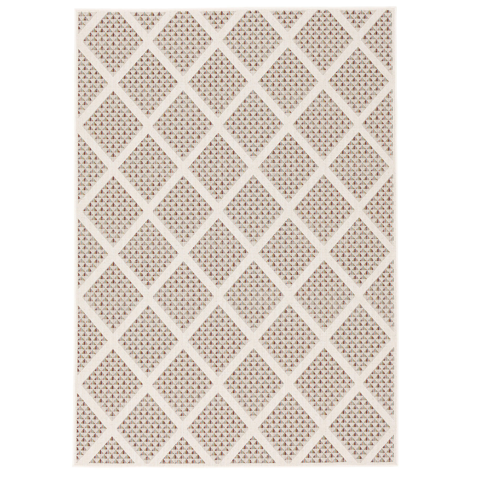 IN & OUTDOOR TEPPICH FLACHGEWEBE CAMPUS MODERN - Beige, Textil (140/200cm) - Pergamon